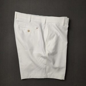 Peter Millar Shorts Mens 38 White 7" Salem Classic Golf Wicking Stretch ME0EB82